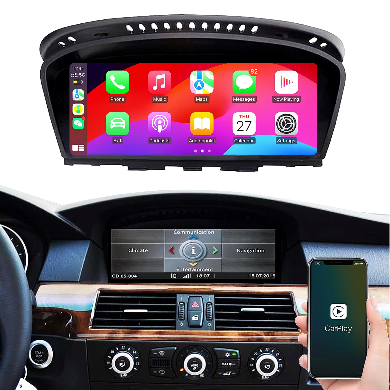 ほぅ！【新品】11.3インチ Carplay android Auto Amazon.co.jp: [11.3インチ] CarPlay Carpuride ディスプレイ